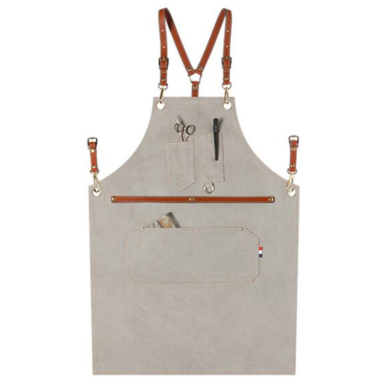 Durable Canvas Apron Work Apron Personalized Studio Apron Painter Apron Workshop Apron Large Size Apron ZW209-21Z - LISABAG