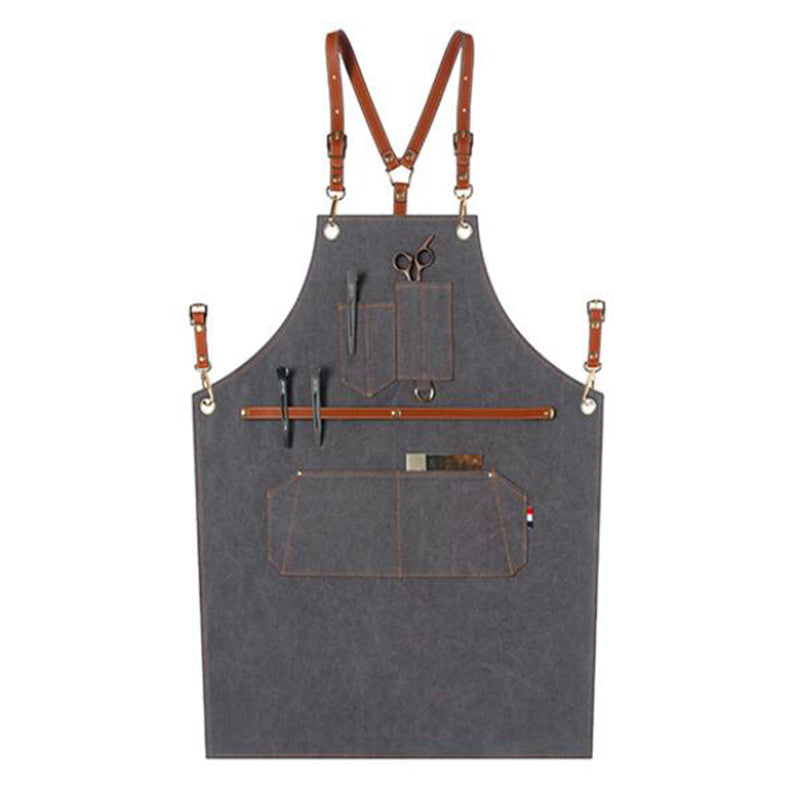 Durable Canvas Apron Work Apron Personalized Studio Apron Painter Apron Workshop Apron Large Size Apron ZW209-21Z - LISABAG