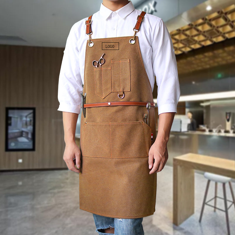 Durable Canvas Apron Work Apron Personalized Studio Apron Painter Apron Workshop Apron Large Size Apron ZW209-21Z - LISABAG