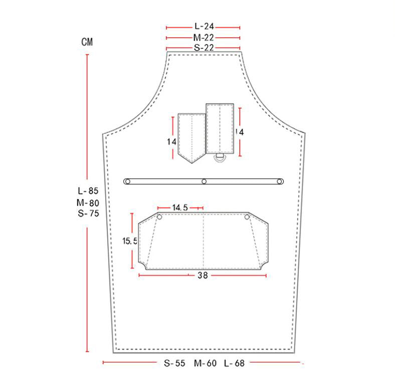Durable Canvas Apron Work Apron Personalized Studio Apron Painter Apron Workshop Apron Large Size Apron ZW209-21Z - LISABAG