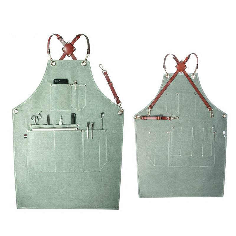 Four Colors Available Canvas Apron Painter Apron Work Apron Cafe Apron Shop Apron Personalized Apron GPG912 - LISABAG