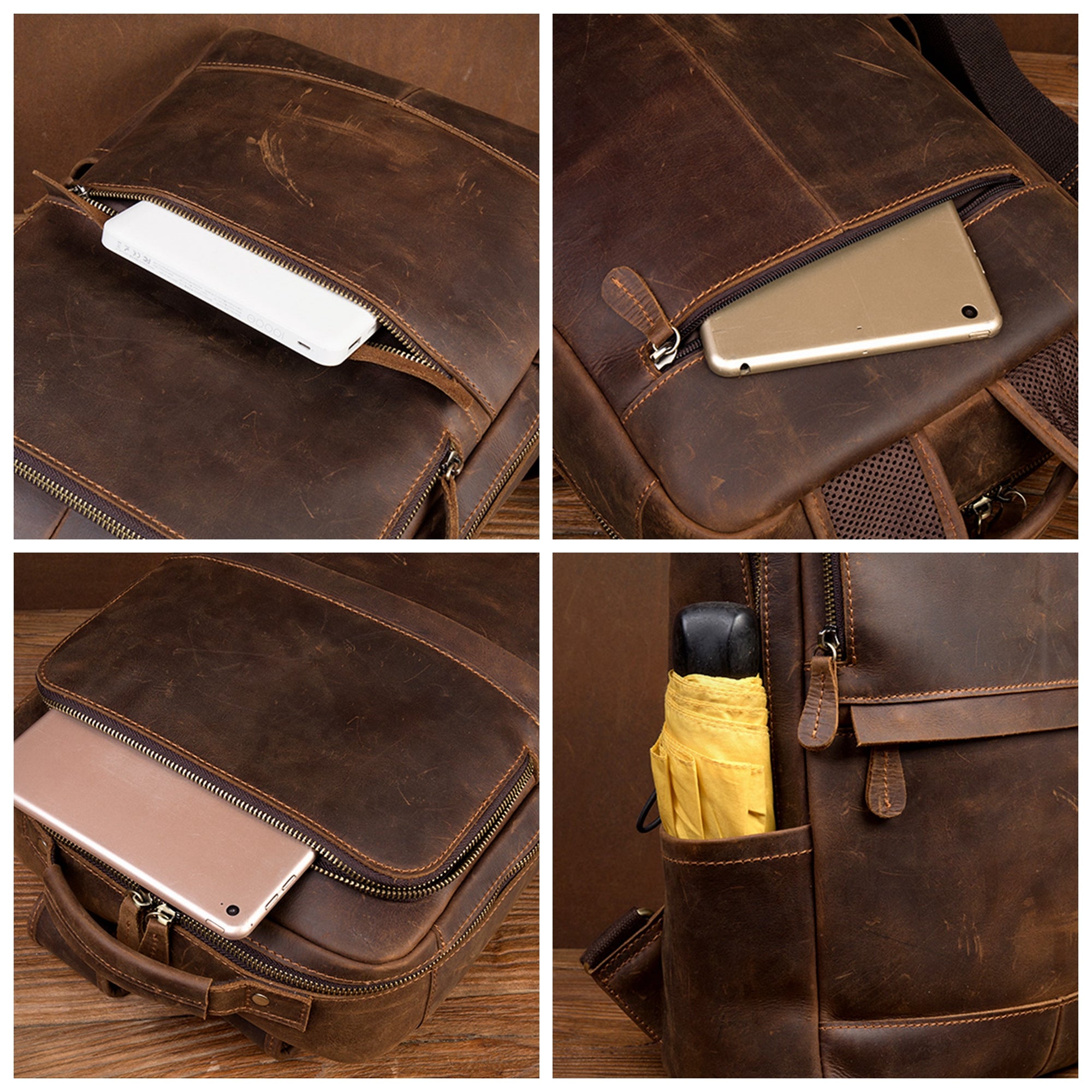 brown leather laptop backpacks Personalized Leather Backpack Travel Backpack Laptop Backpack Weekender Backpack Hiking Backpack Standard / No