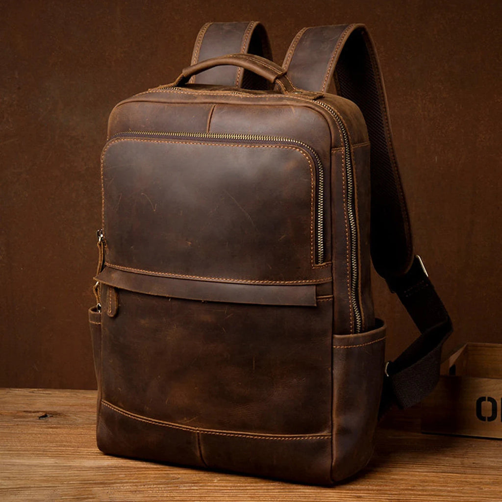 Personalized Leather Backpack Travel Backpack Laptop Backpack Weekender Backpack Hiking Backpack