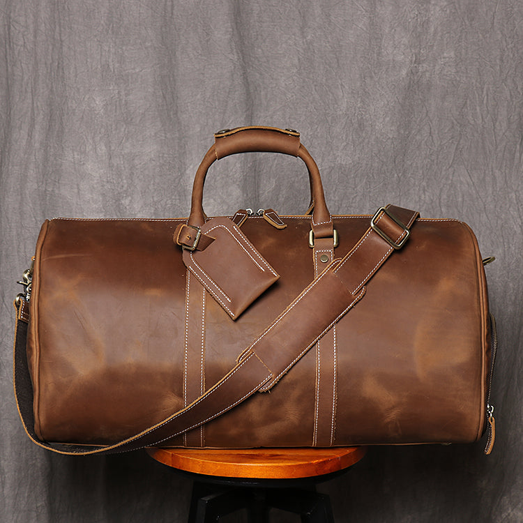 Monogram Leather 3 Bag Set (Signature, Commuter and Duffle)