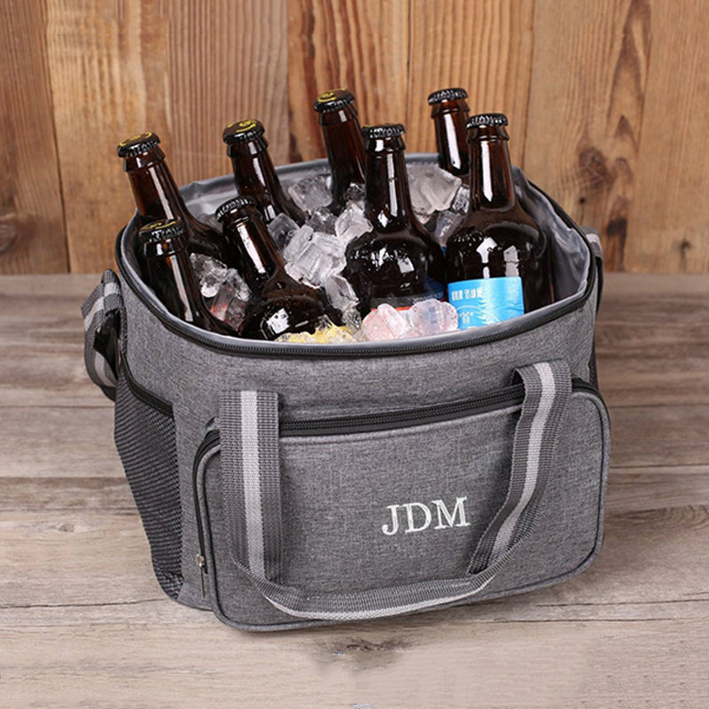 Groomsmen Gifts Personalized Beer Cooler Bag Customized Insulated Cooler Bag Cooler Bag with Strap C02