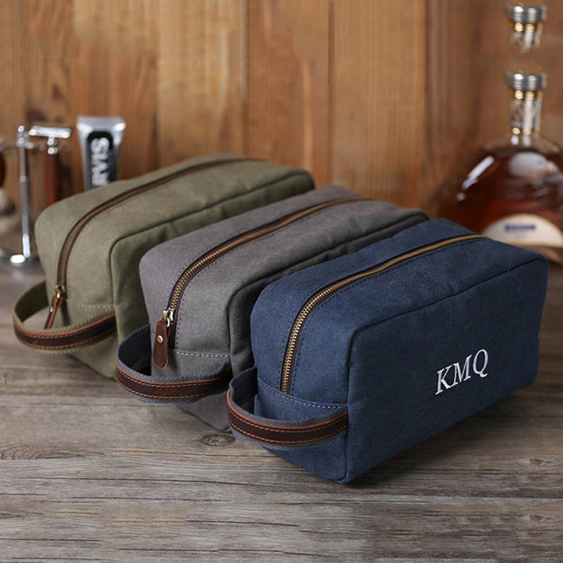 canvas toiletry bag