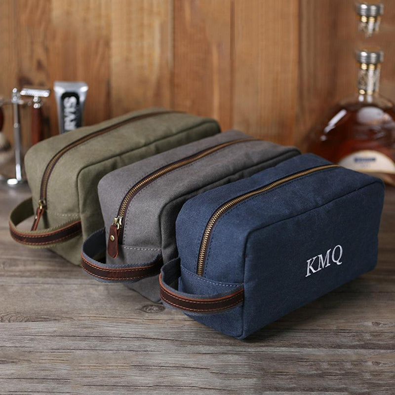 Groomsmen Gifts Personalized Toiletry Bag Monogrammed Dopp Kit Embroid –  LISABAG