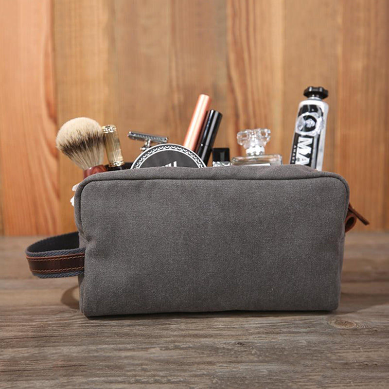 Groomsmen Gifts Personalized Toiletry Bag Monogrammed Dopp Kit Embroidery Shaving Kit Washed Canvas Travel Case DB99