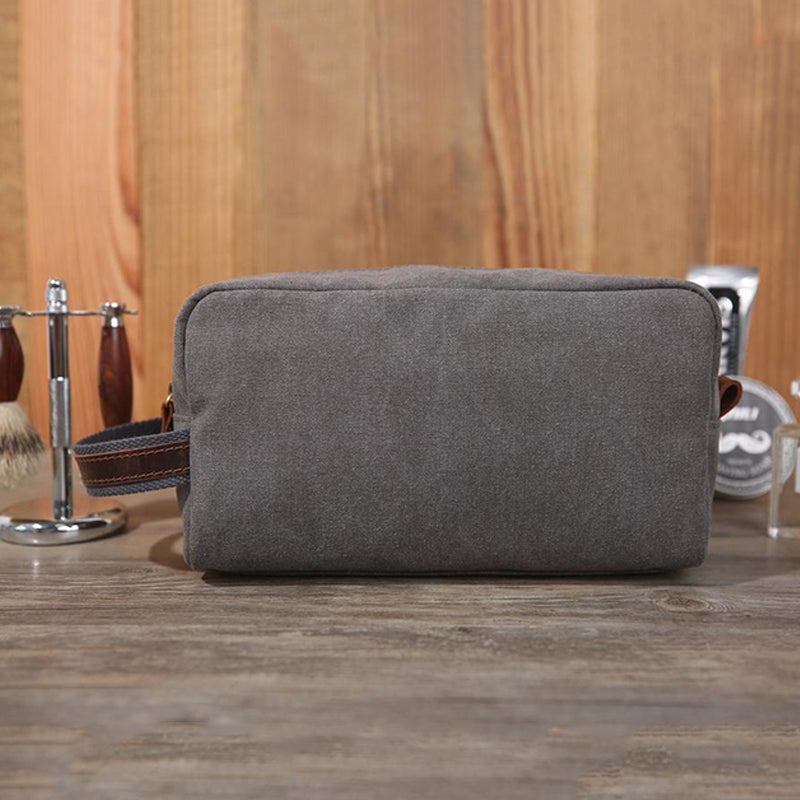 Personalized Canvas Toiletry Bag, Mens Dopp Kit, Groomsmen Gifts Ideas