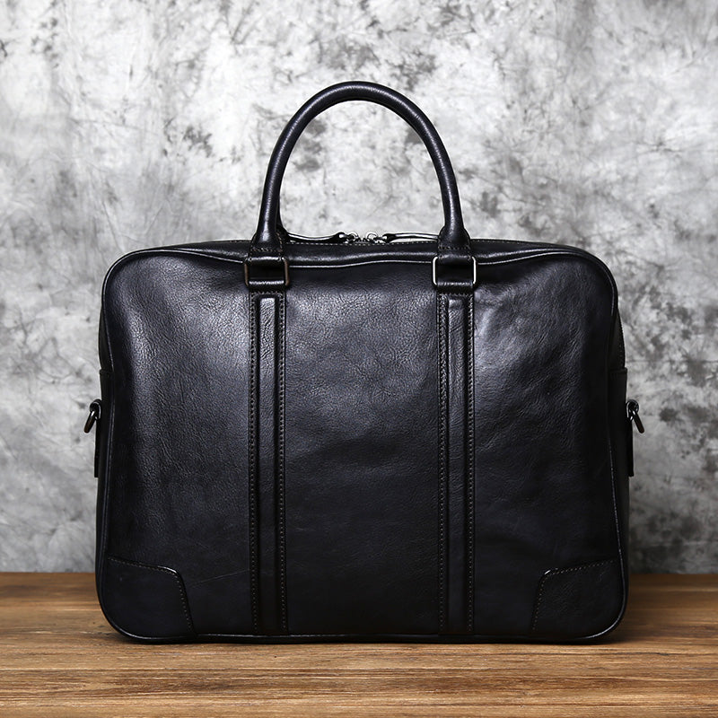 Leather Laptop Briefcase Bag For Men - Full Grain Leather – The