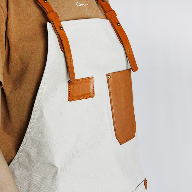 Handmade Canvas Apron Work Apron Shop Apron Studio Apron Chef Apron Ta ...