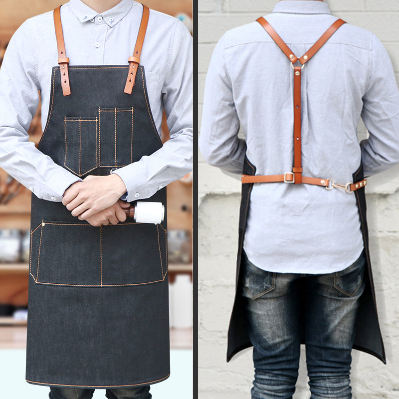トップス super market zumi apron weekend 3] Supermarket Long Apron