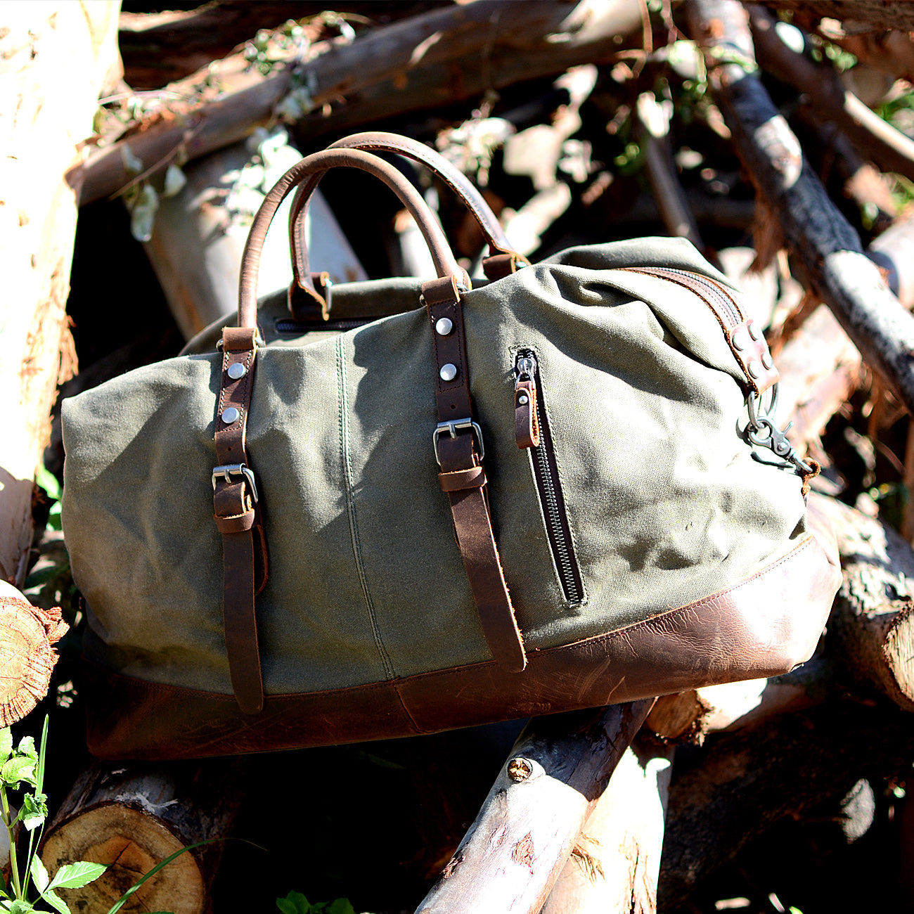 Handmade Weekend Travel Duffel Bag Carry On Bag Luggage Bag