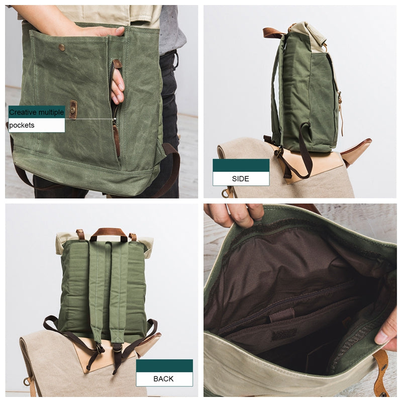 casual canvas backpack
