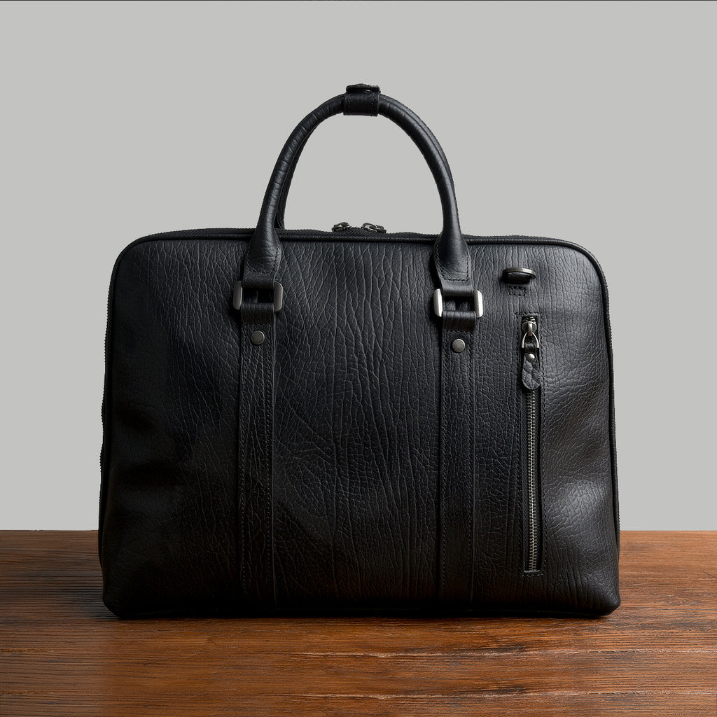 Mens leather laptop briefcase, Leather office bag for man, Macbook leather bag, custom leather briefcase