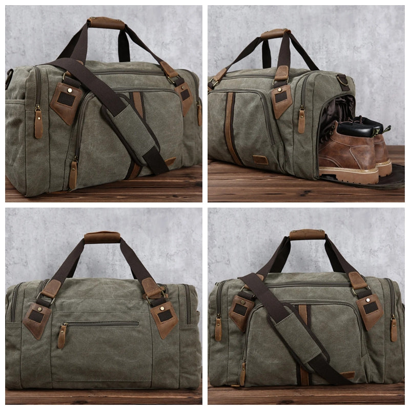 Monogrammed Duffle Bag, Personalized Mens Travel Bag, Weekend Luggage –  LISABAG