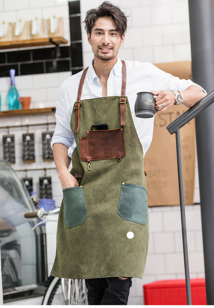 Adjustable Adult Apron Canvas Apron Kitchen Apron Waitresses Apron Work Apron Cooking Aprons