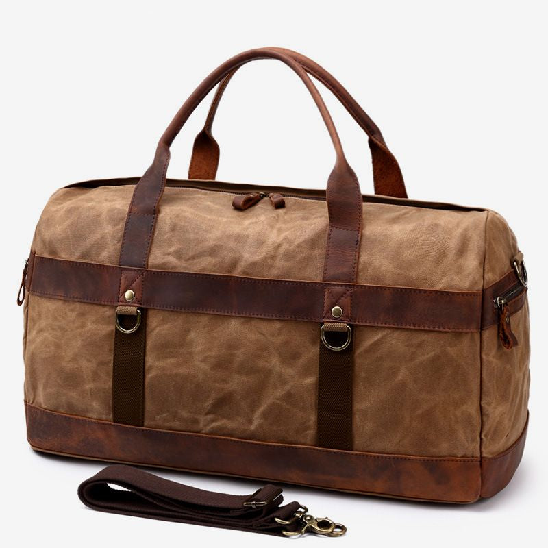  Waxed Canvas Weekender Duffle Bag: Personalized