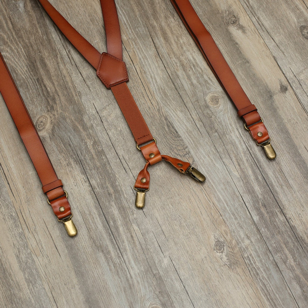 Personalized Groomsmen Suspenders Party Leather Suspenders Wedding Suspenders Men's Suspenders