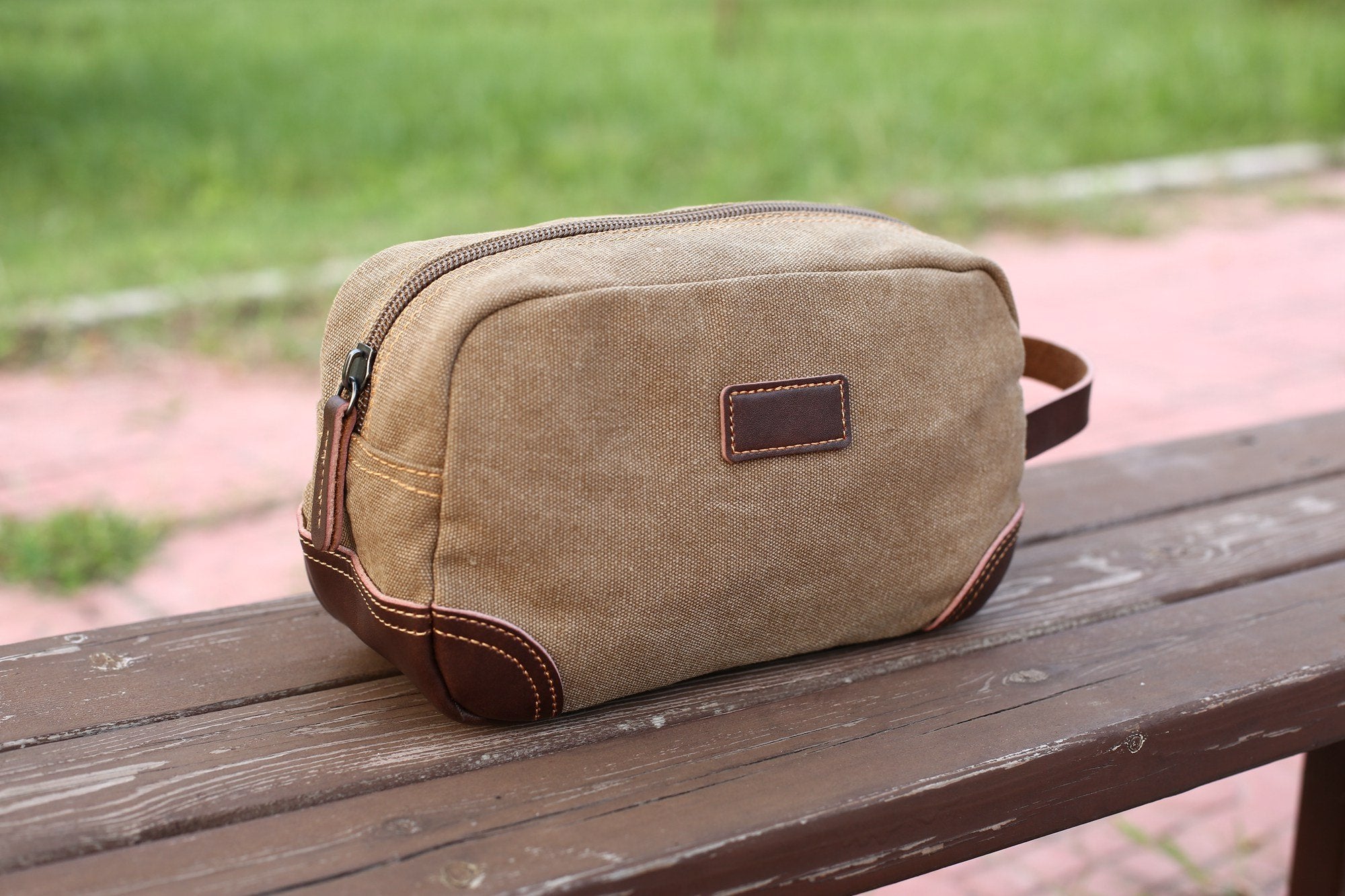 Dopp Kit Monogram Macassar Canvas - Men - Travel