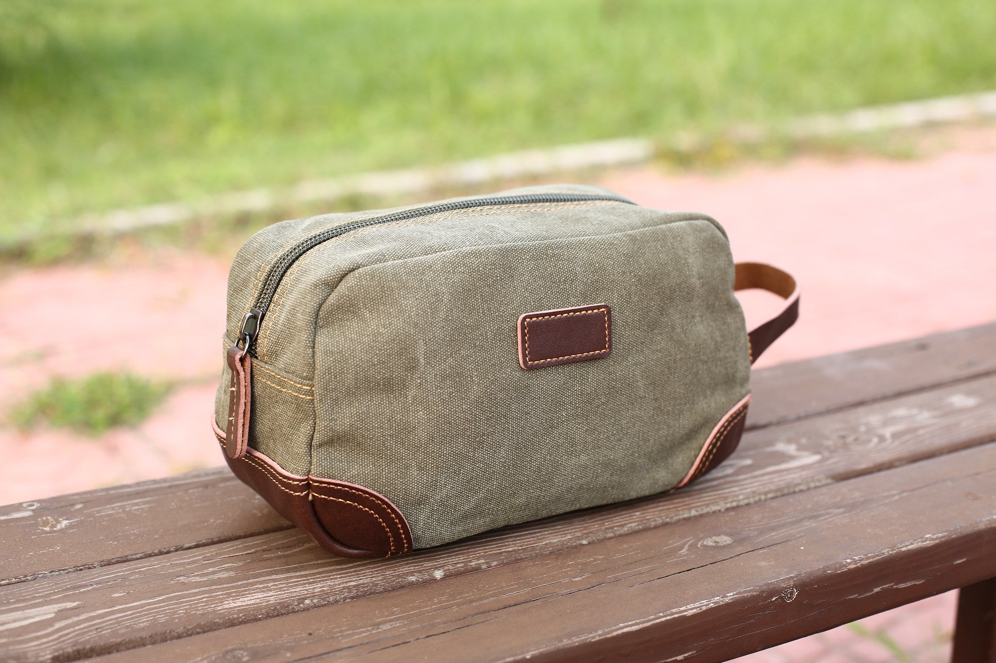 Dopp Kit Monogram Macassar Canvas - Men - Travel