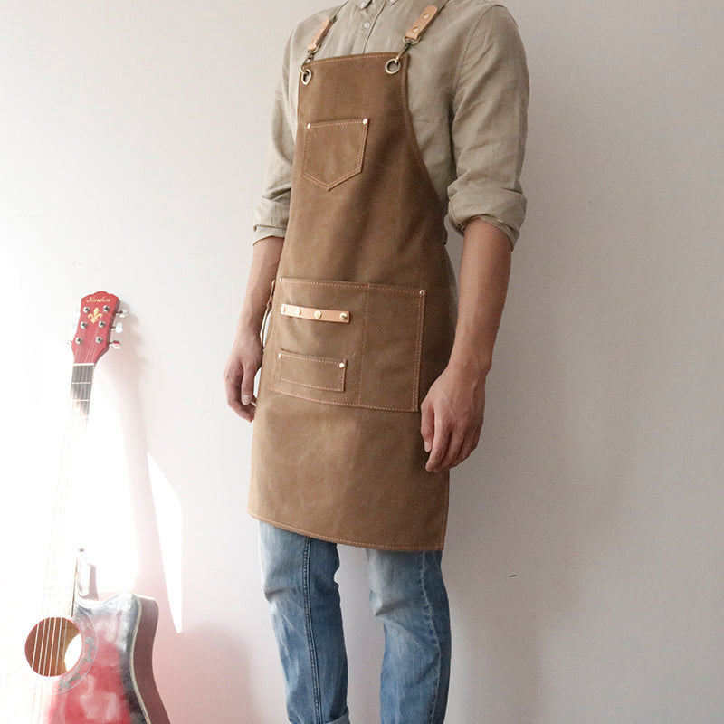 Personalized Canvas Apron Work Apron Studio Apron Large Size Apron Server Apron Gardener Apron ZW129-14 - LISABAG