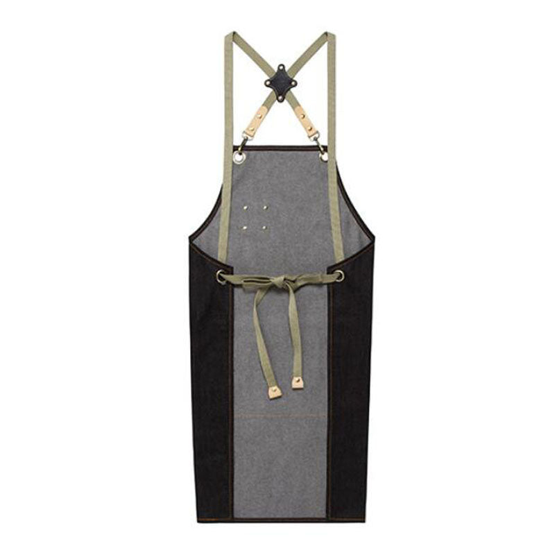 Personalized Chef Apron Custom Logo Denim Apron Workshop Aprons Server ...