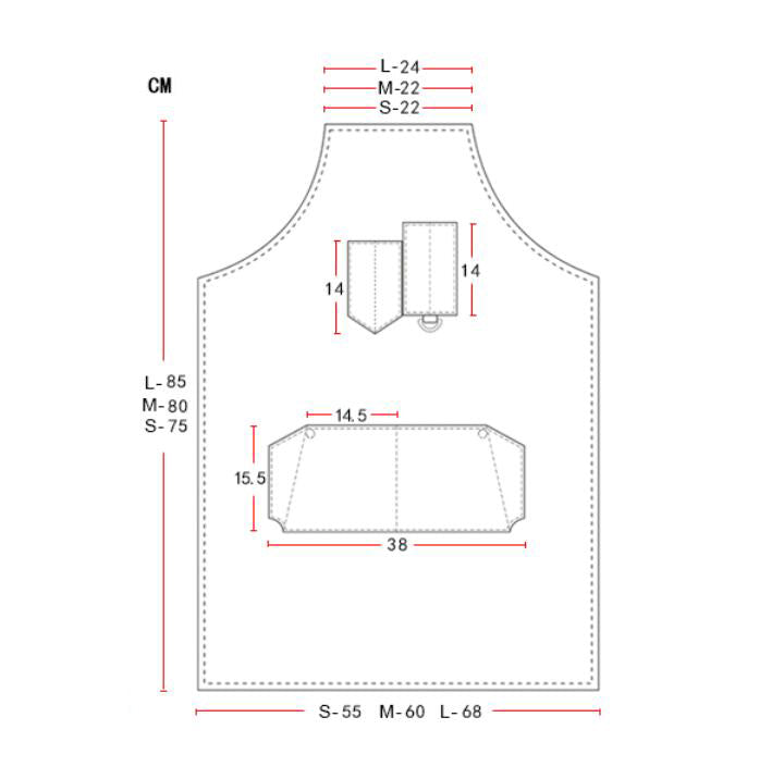Personalized Full Denim Apron Adjustable Strap Apron Stylish Apron Restaurant Apron Bookstore Apron ZW129-6H - LISABAG