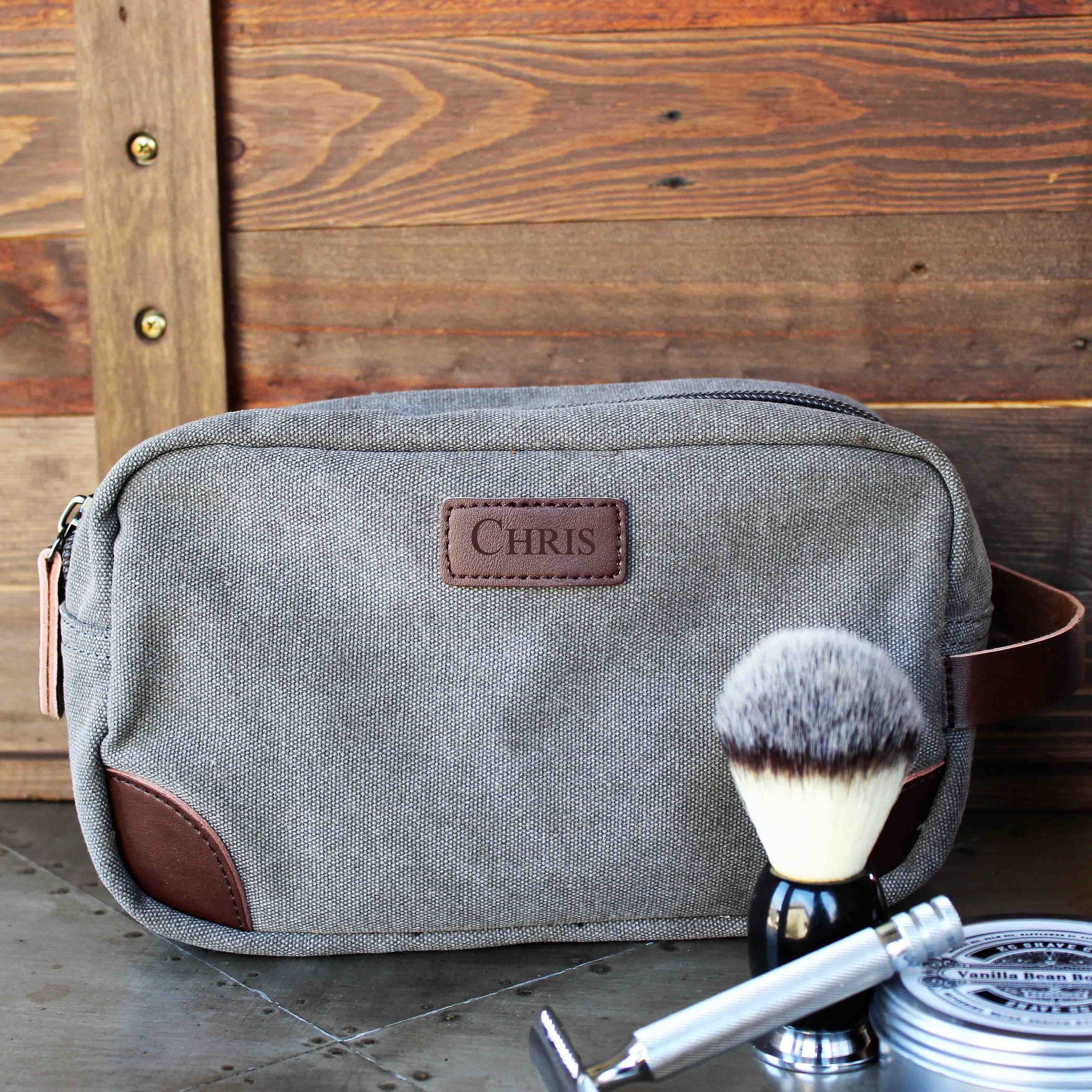 Personalized Toiletry Bag Groomsmen Gift, Dopp Kit,Travel Shaving  Kit,Boyfriend Gift,Wedding Proposal,Gift For Men