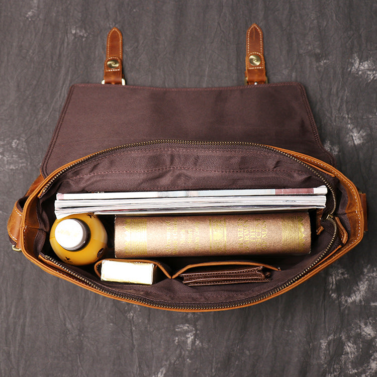 Leather messenger bag purse clearance