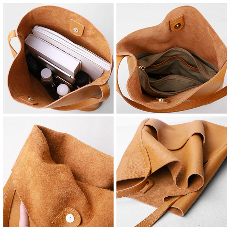 Genuine Soft Leather Tote Bag