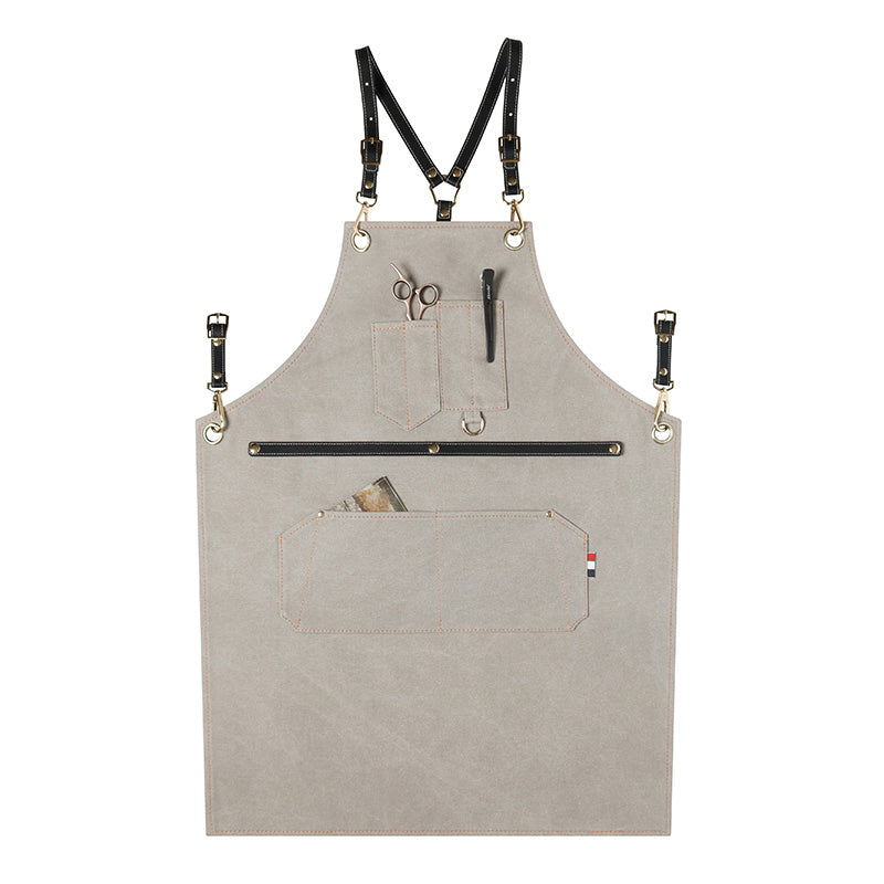 Thicken Canvas Work Apron Gardener Apron Custom Logo Studio Apron Server Long Apron Restaurant ZW209-21H - LISABAG