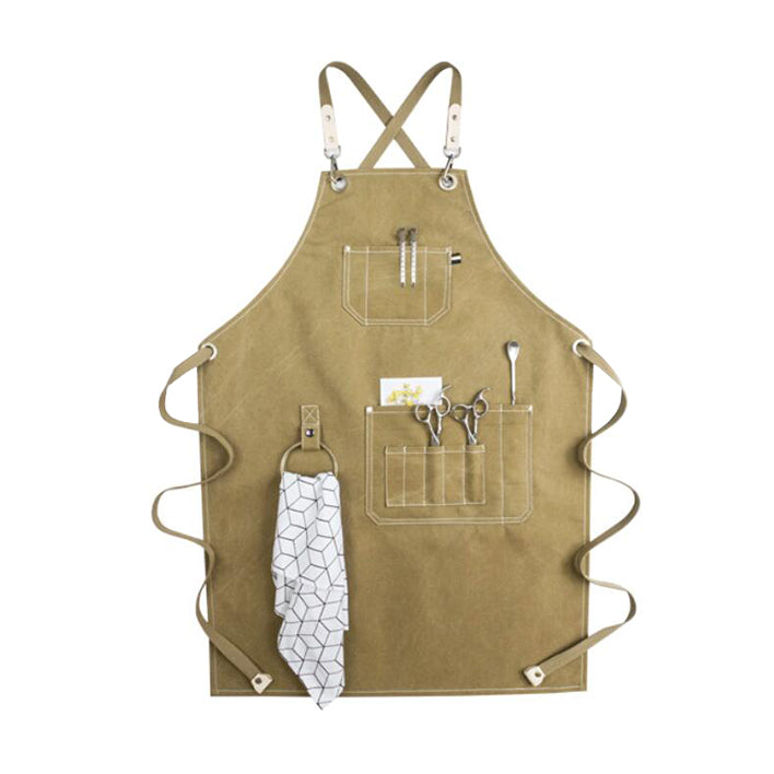 Waterproof Canvas Apron Personalized Apron Work Apron Shop Apron Hairdresser Apron Painter Apron GPF951 - LISABAG