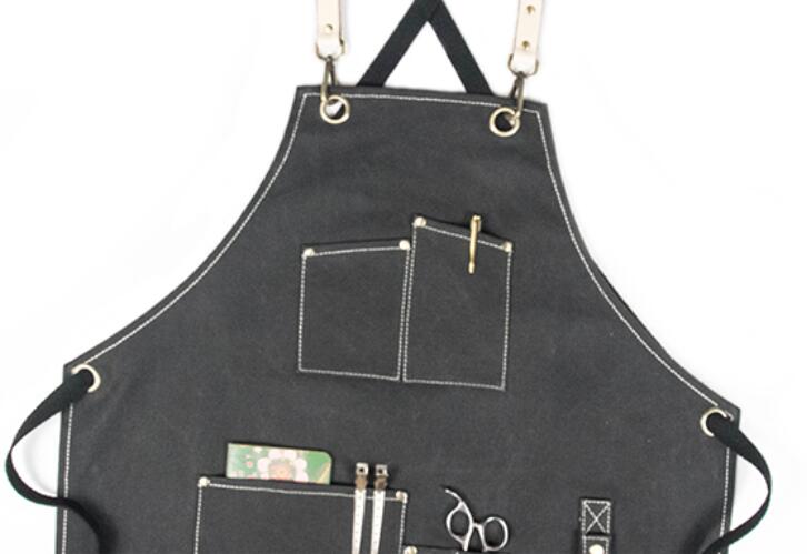 Waterproof Canvas Work Apron Personalized Studio Apron Cafe Apron Shop ...