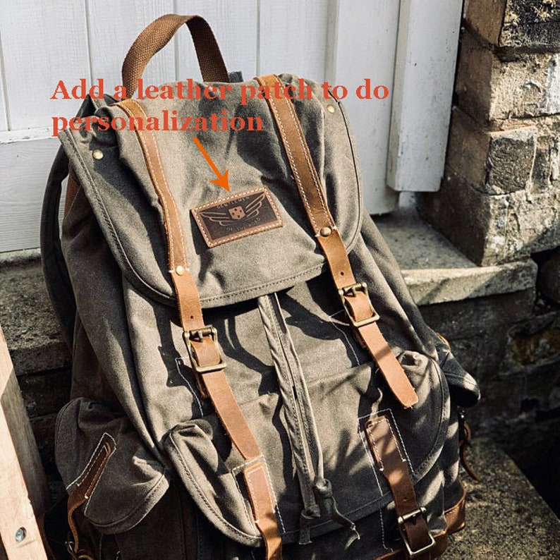 rucksack canvas backpack