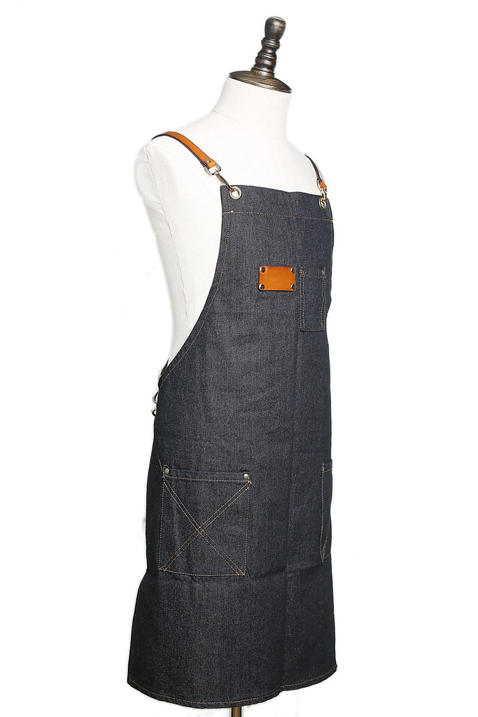 Waxed Canvas and Leather Apron Crafter Apron Barista's Apron Barbers Apron Custom Apron WQ01 - LISABAG