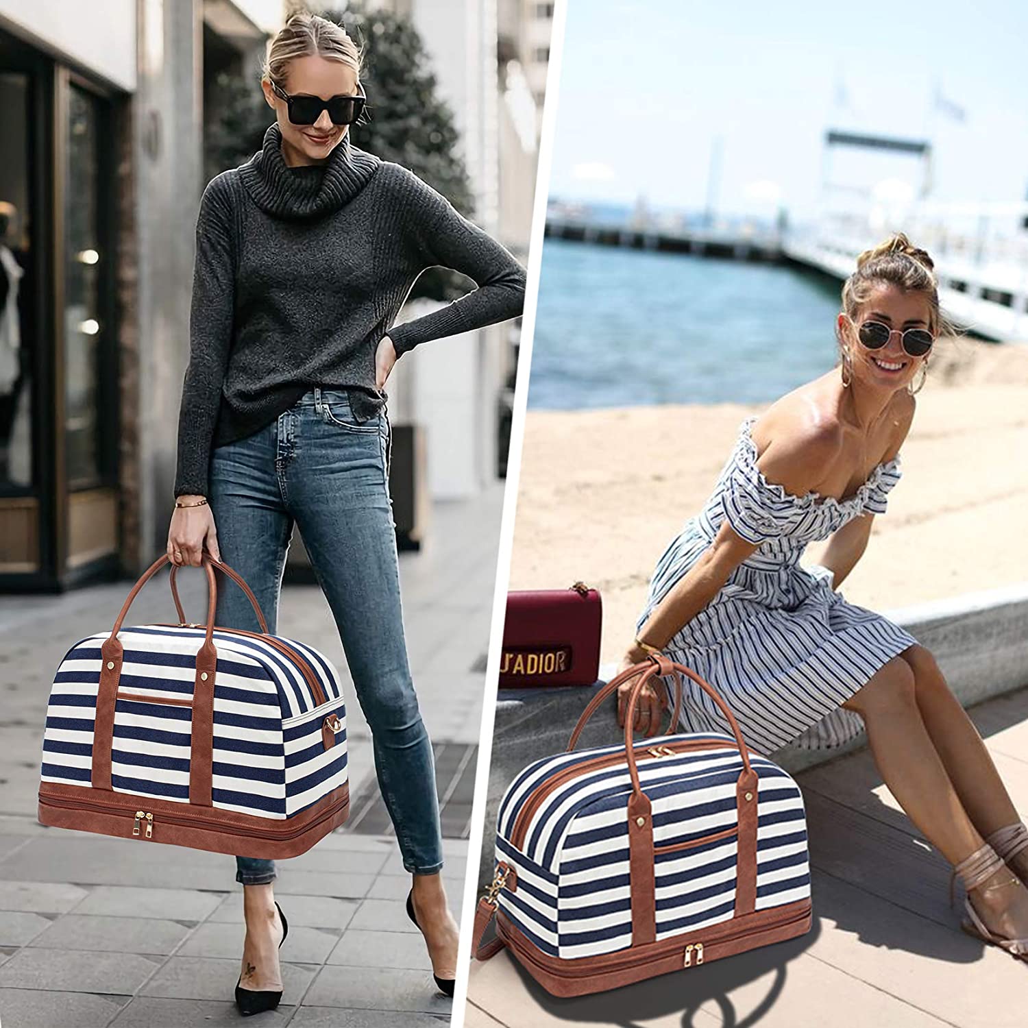 How to Make Safari Duffle Bag in Canvas & Faux Leather - DIY Tutorials | Duffle  bag patterns, Diy duffle bag, Canvas duffle bag