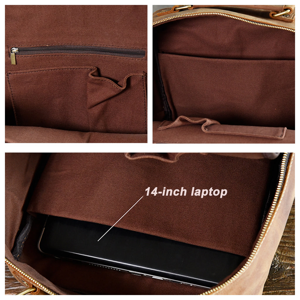 Personalized Full Grain Leather Backpack Travel Backpack Laptop Backpack Daily Backpack Gifts for Men M398